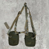 Maharishi Holster 2 Pouch Bum Bag / Chest Rig Khaki with Orange Lining