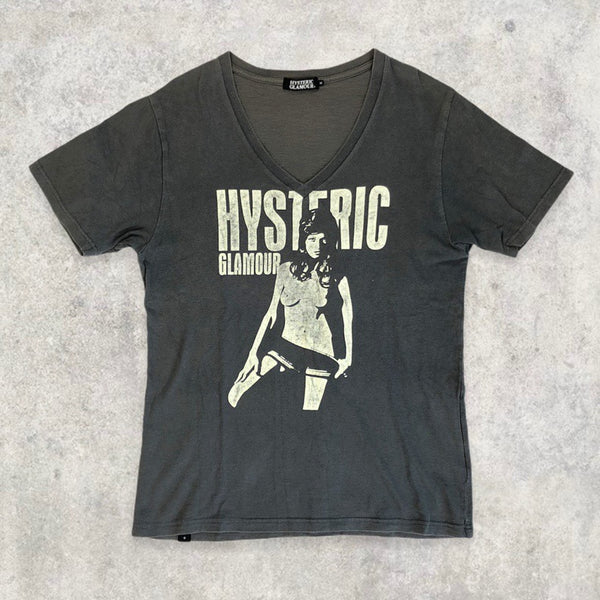 Hysteric Glamour Graphic V-Neck T shirt
