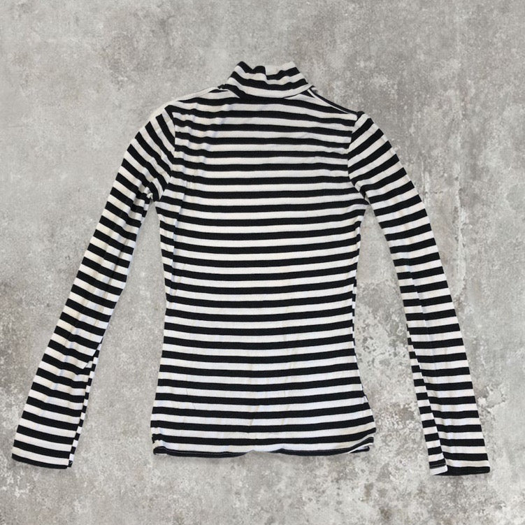 Morgan De Toi Cut Out Striped Top