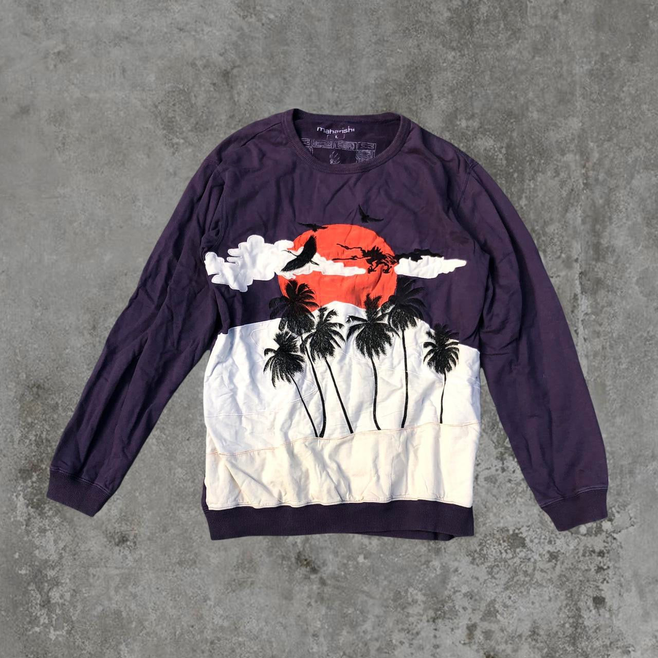 Maharishi Sweatshirt with Graphic Embroidery