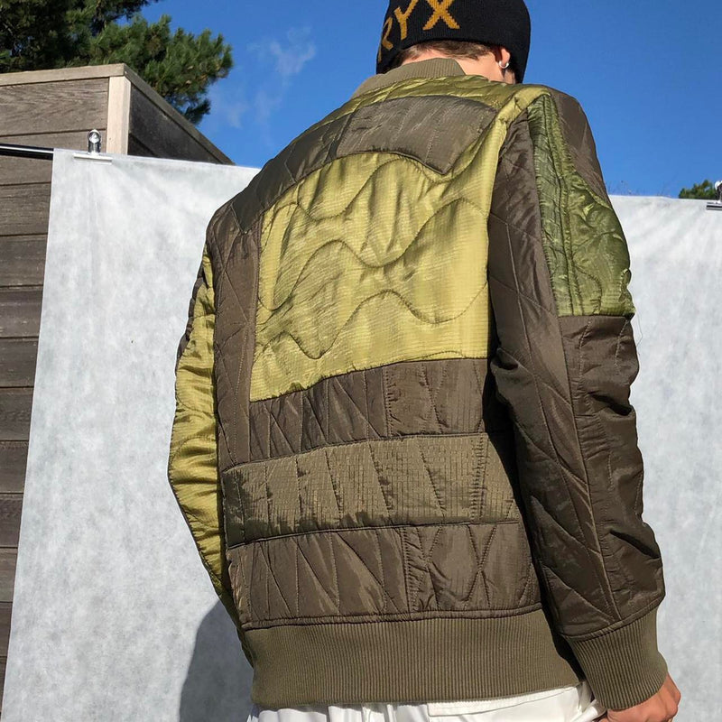 Maharishi Quilted Patchwork Bomber Jacket