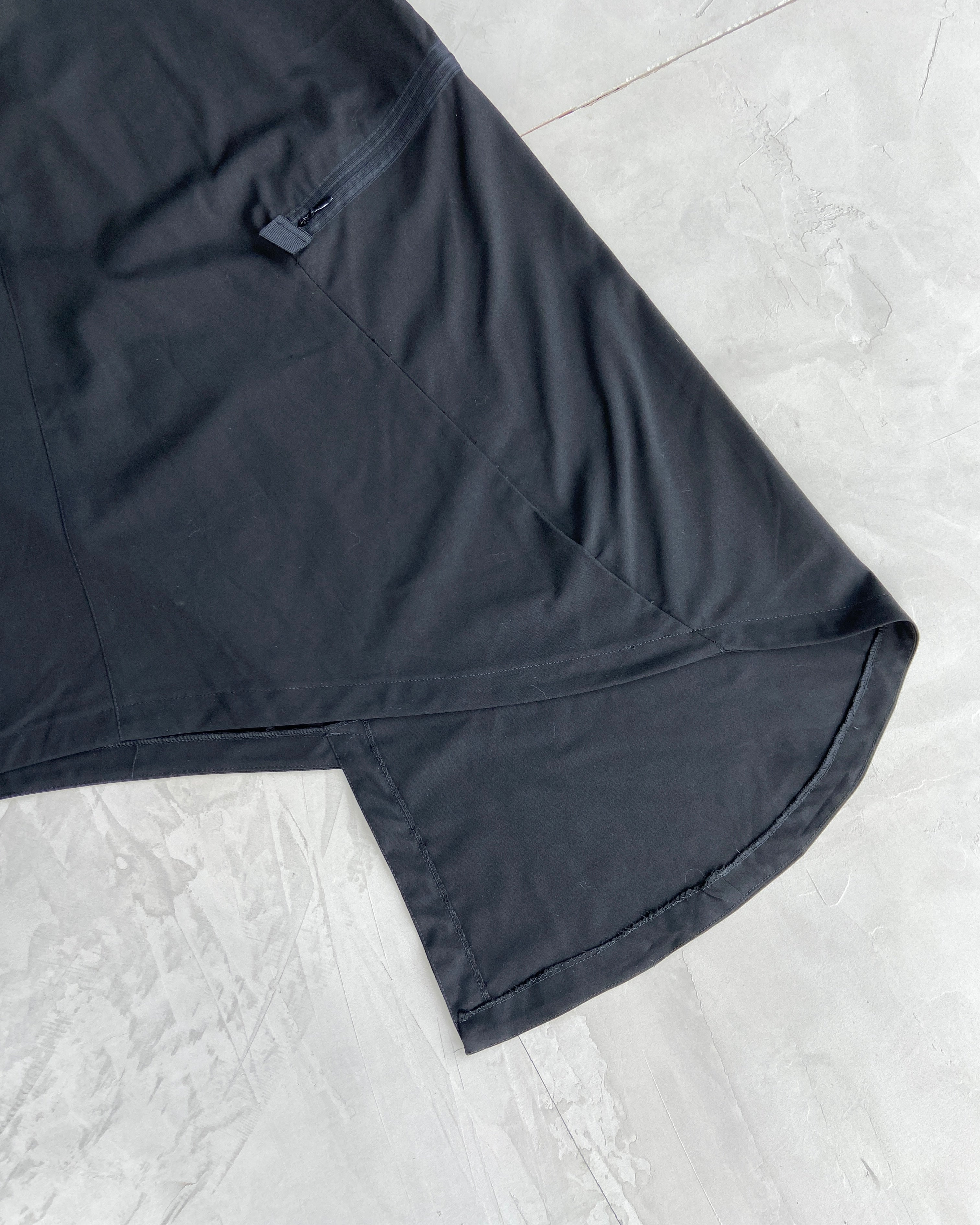 COP COPINE ASYMMETRIC BLACK MAXI SKIRT - M