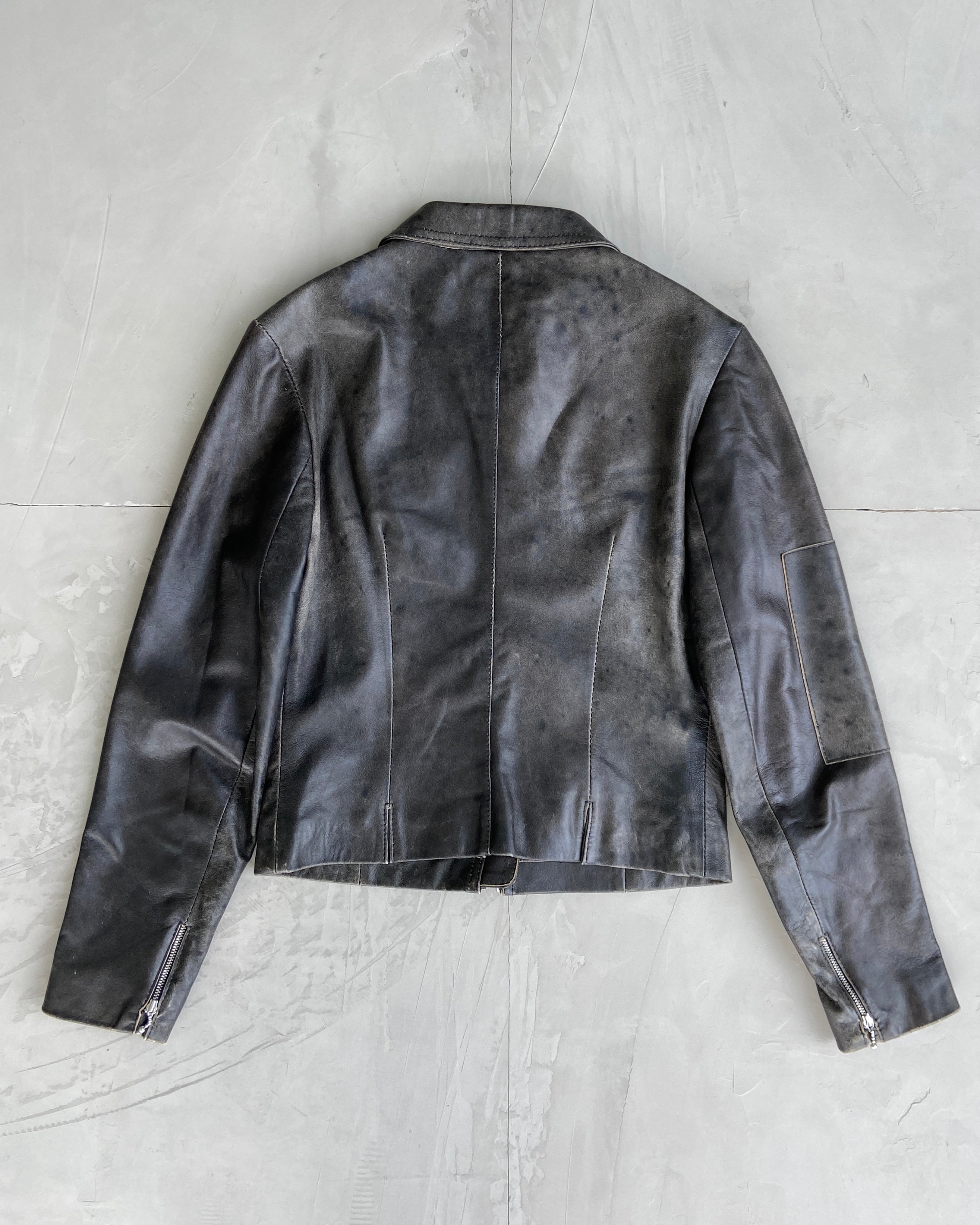 VINTAGE 2000'S LEATHER JACKET - S/M