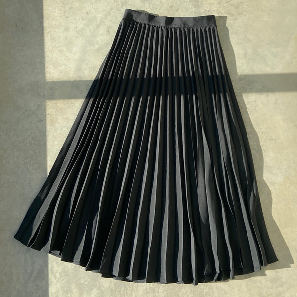 MIU MIU PLEATED MAXI SKIRT - S