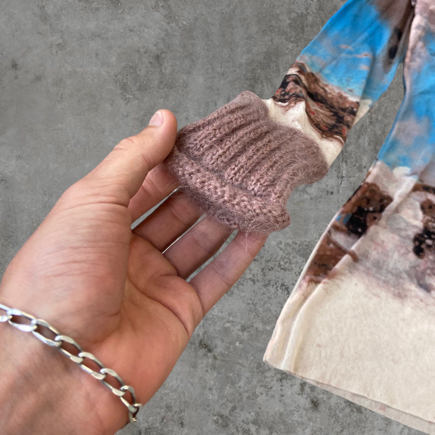 AW98 JEAN PAUL GAULTIER "ANGELS" MESH TOP - M