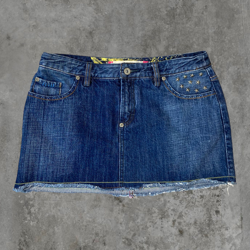 DENIM MINI SKIRT - M