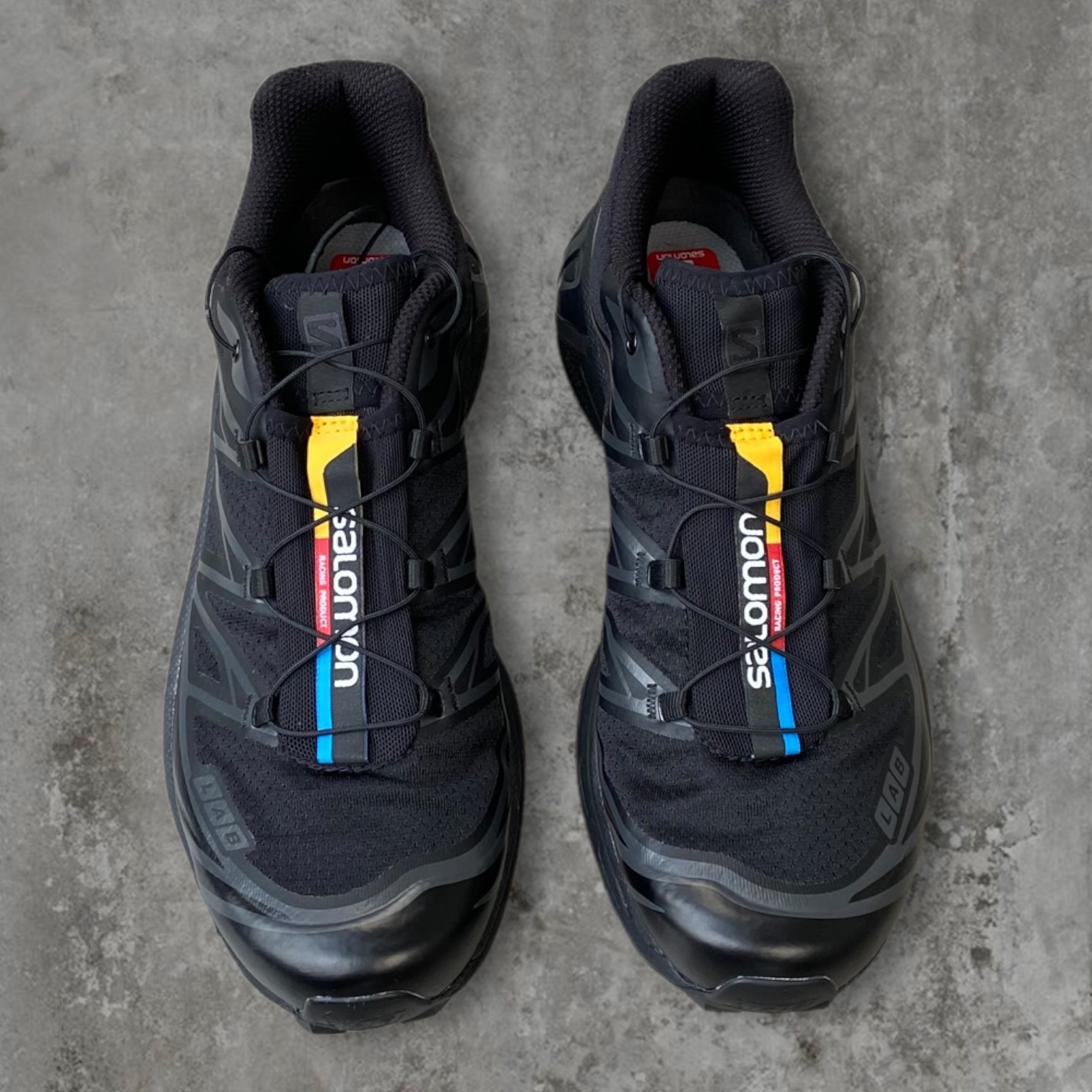 SALOMON XT6 TRIPLE BLACK TRAINER - UK 9.5