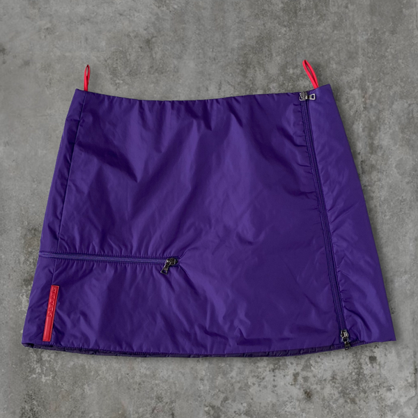 PRADA SPORT NYLON MINI SKIRT - M