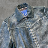 90'S ROCK N BLUE LEATHER JACKET - M