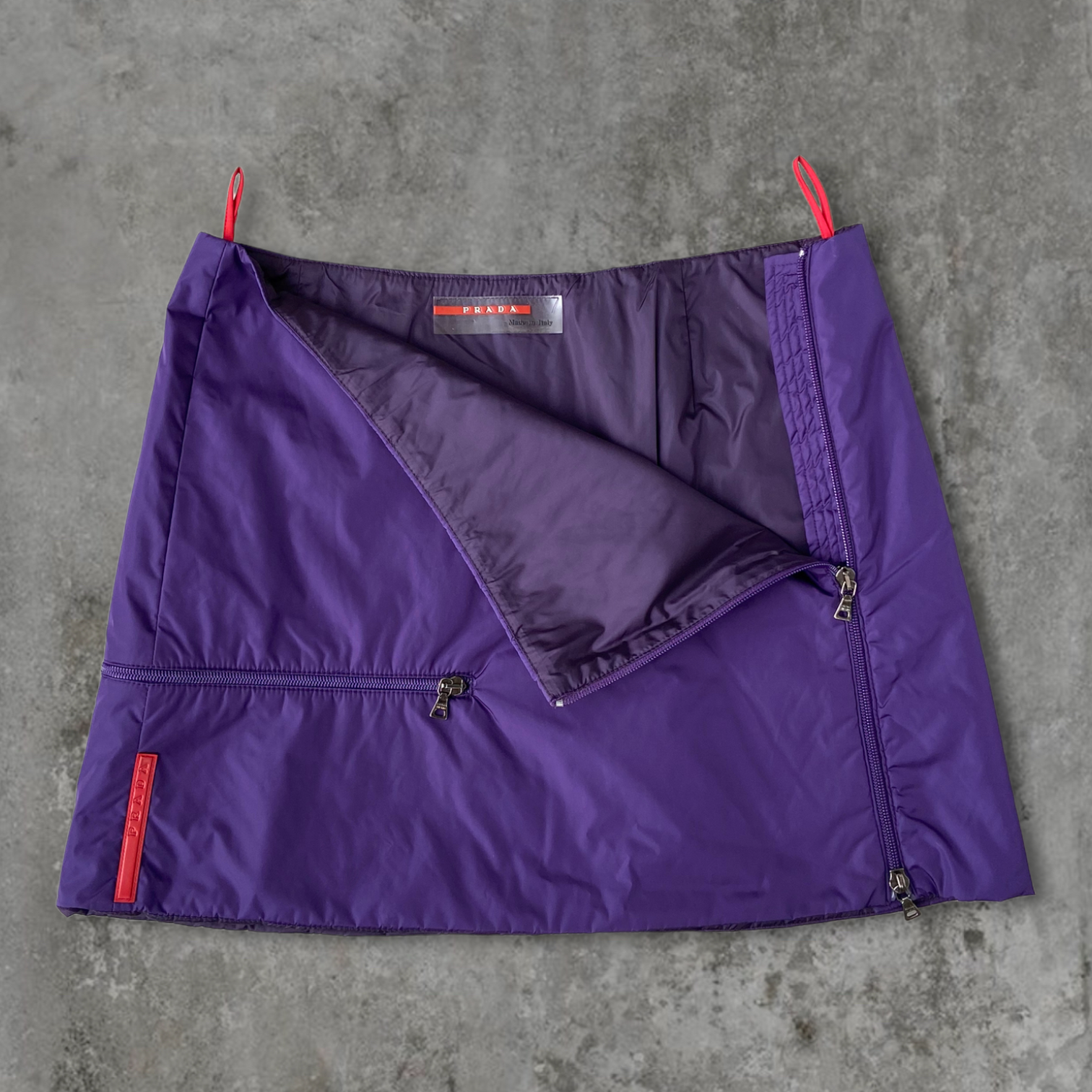 PRADA SPORT NYLON MINI SKIRT - M