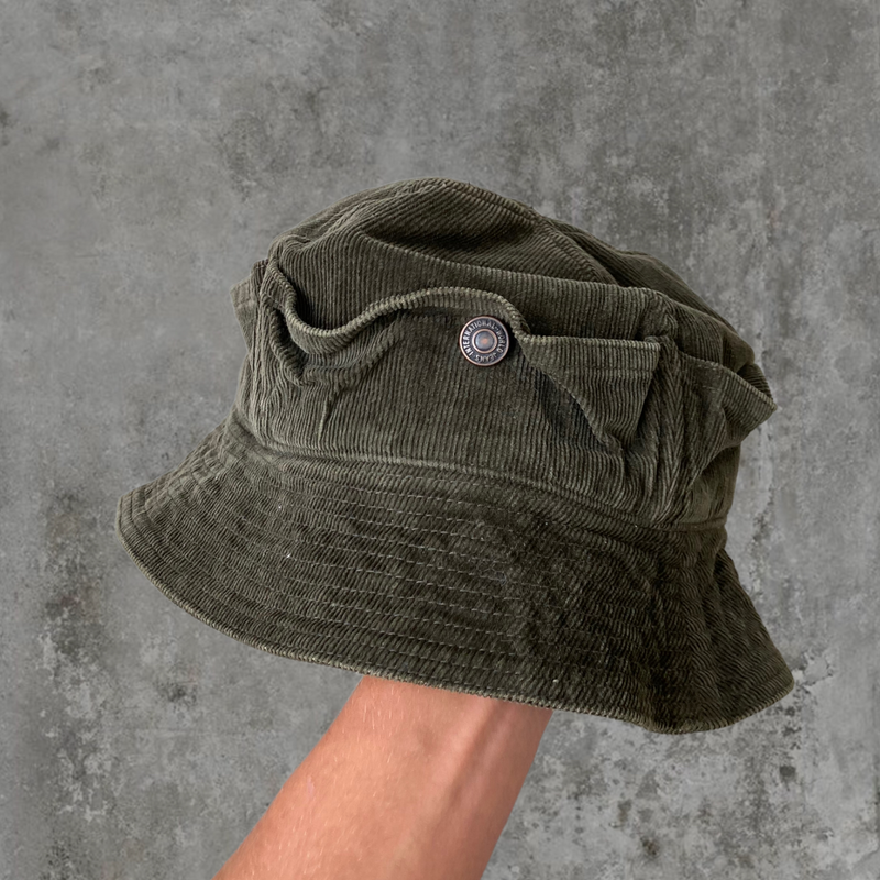 KAPITAL 4-POCKET CORD BUCKET HAT