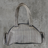 DIESEL PLAID CHECK SHOULDER BAG