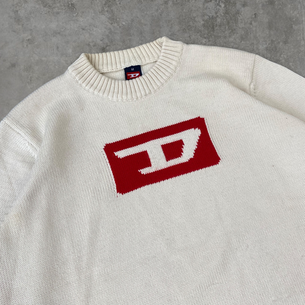 DIESEL 'D' KNIT SWEATSHIRT - M/L