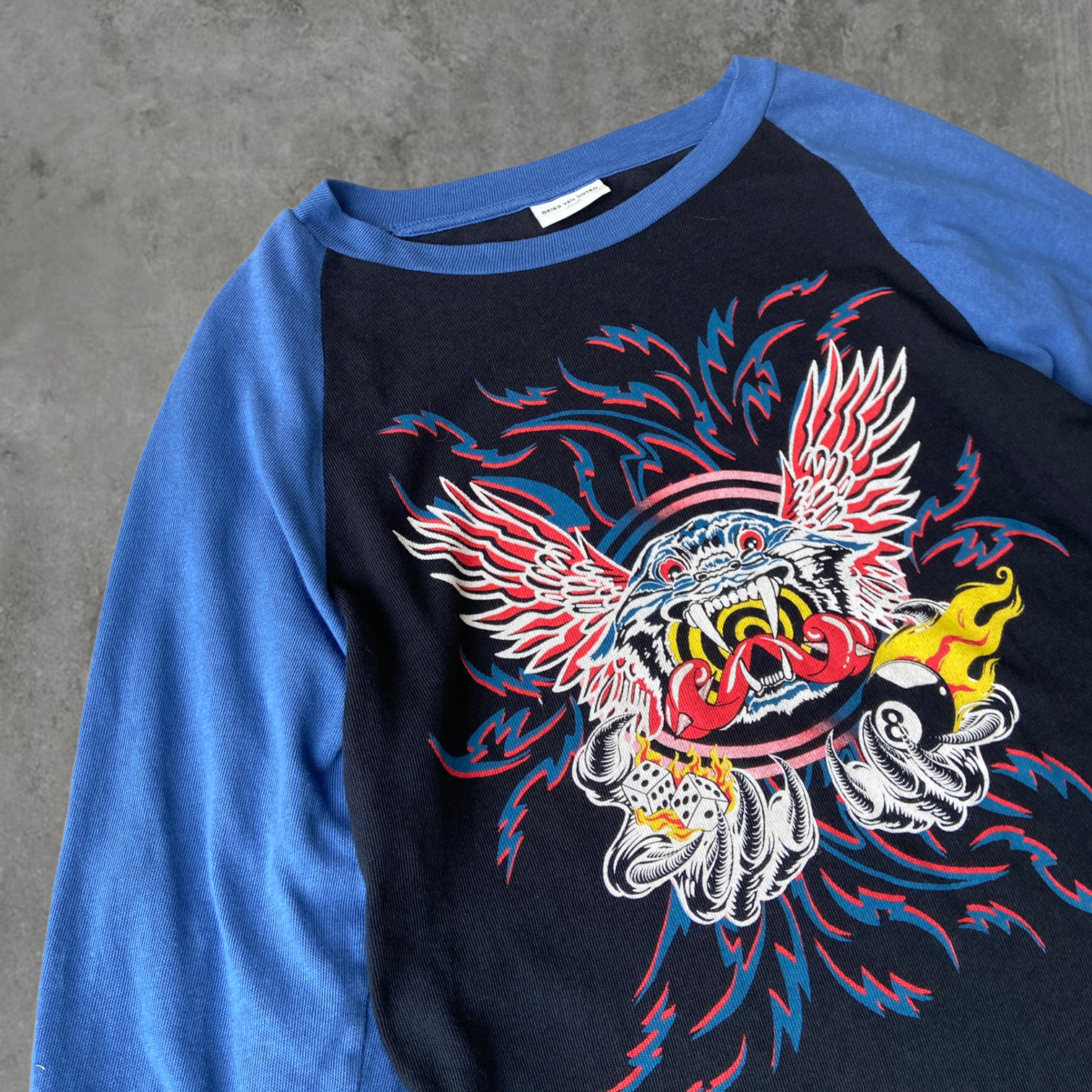 SS21 DRIES VAN NOTEN DOUBLE LAYERED DRAGON SHIRT - S/M