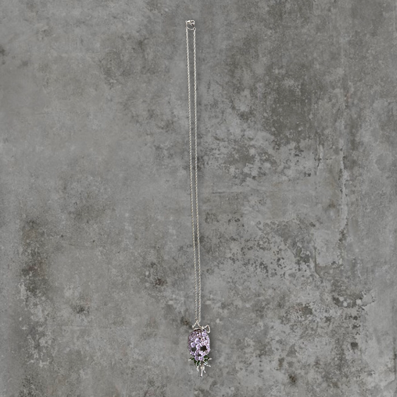 VIVIENNE WESTWOOD FLOWER SKULL NECKLACE