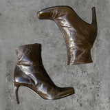 MUXART LEATHER SQUARE TOE BOOTS - EU 40 / UK 7