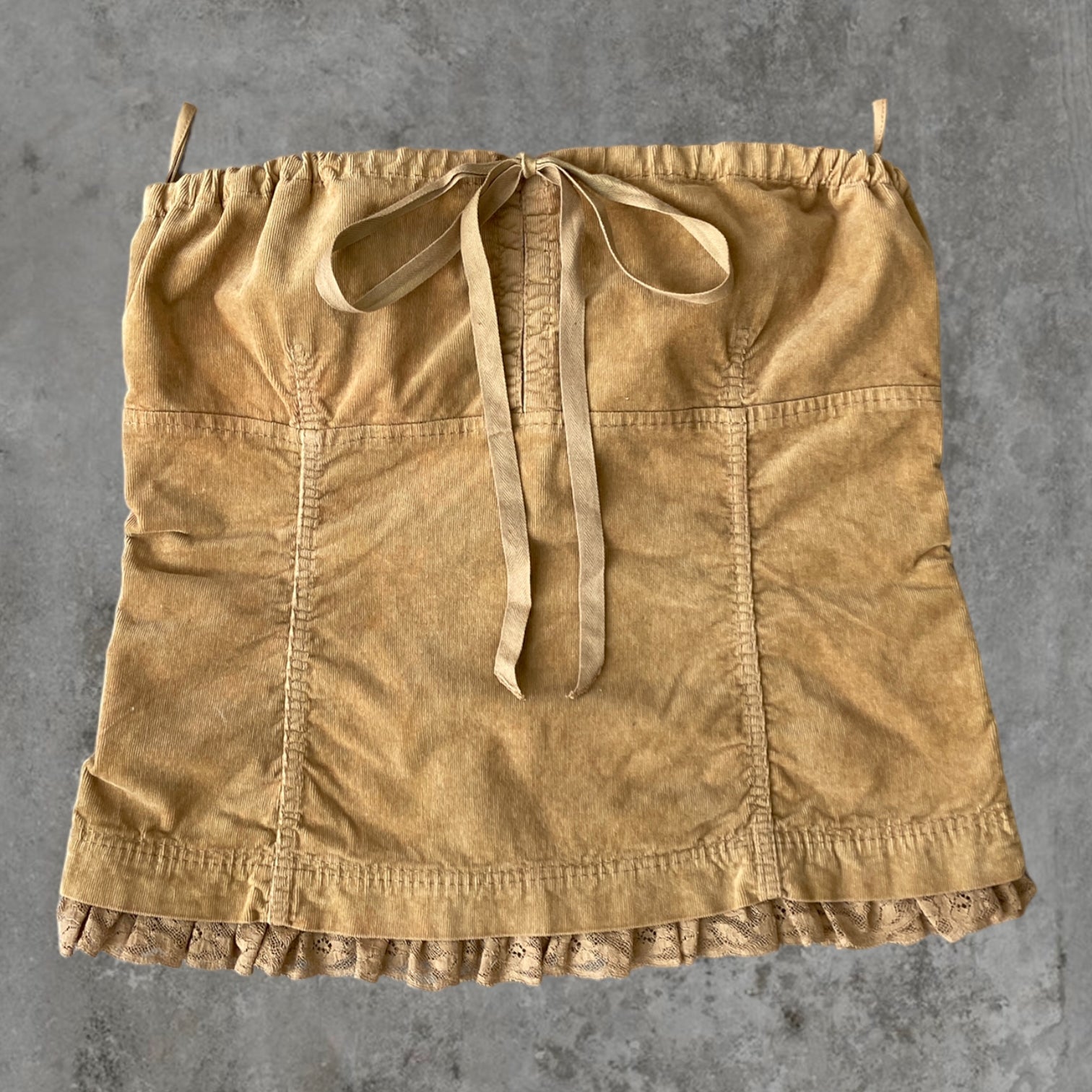 MIU MIU MICRO CORD BANDEAU TOP - M