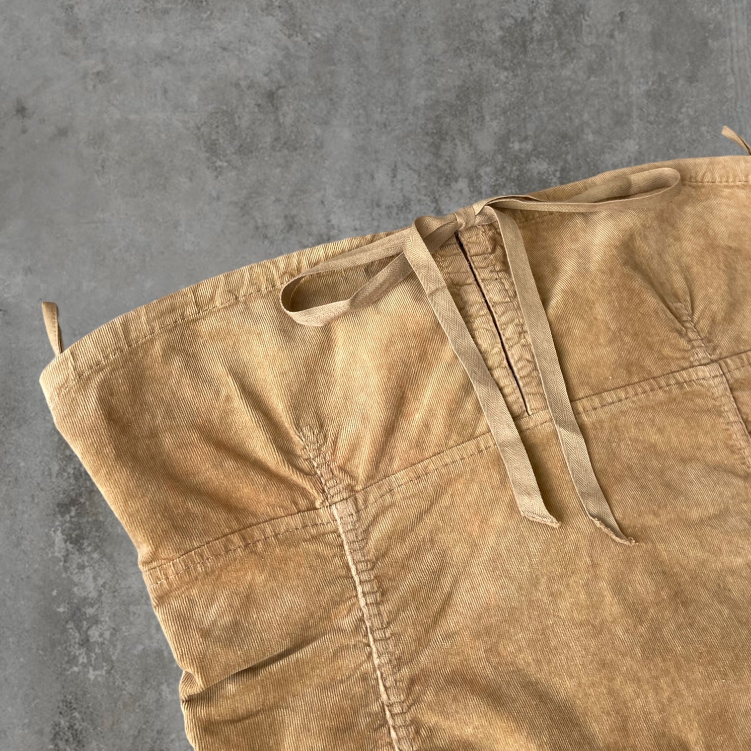 MIU MIU MICRO CORD BANDEAU TOP - M