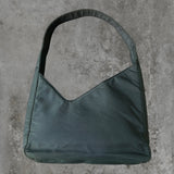 PRADA ASYMMETRIC NYLON TRIANGLE SHOULDER BAG