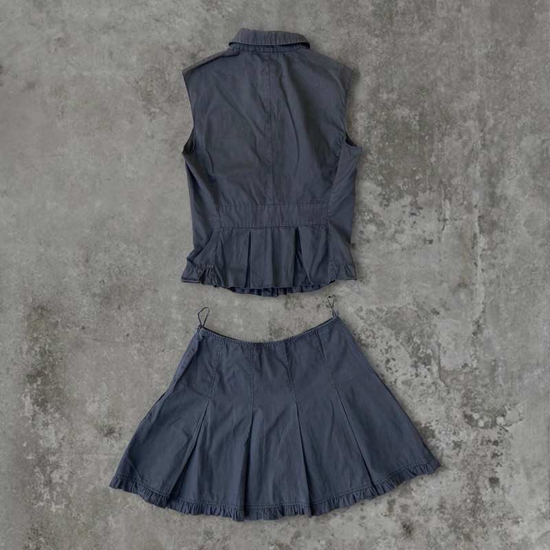 MIU MIU MINI SKIRT AND TOP SET - S