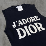 DIOR 'J'ADORE DIOR' RIBBED TANK TOP - M