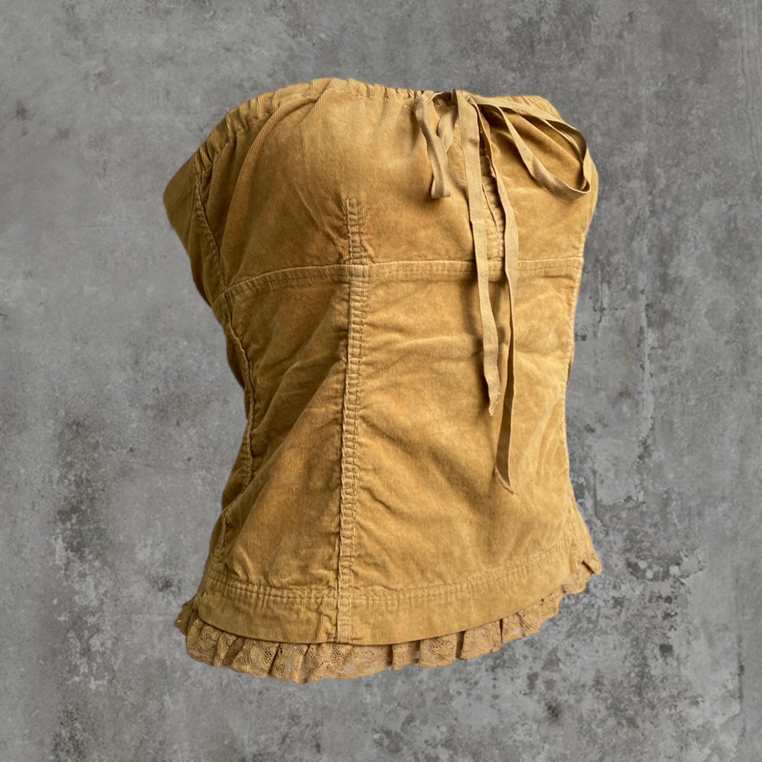 MIU MIU MICRO CORD BANDEAU TOP - M