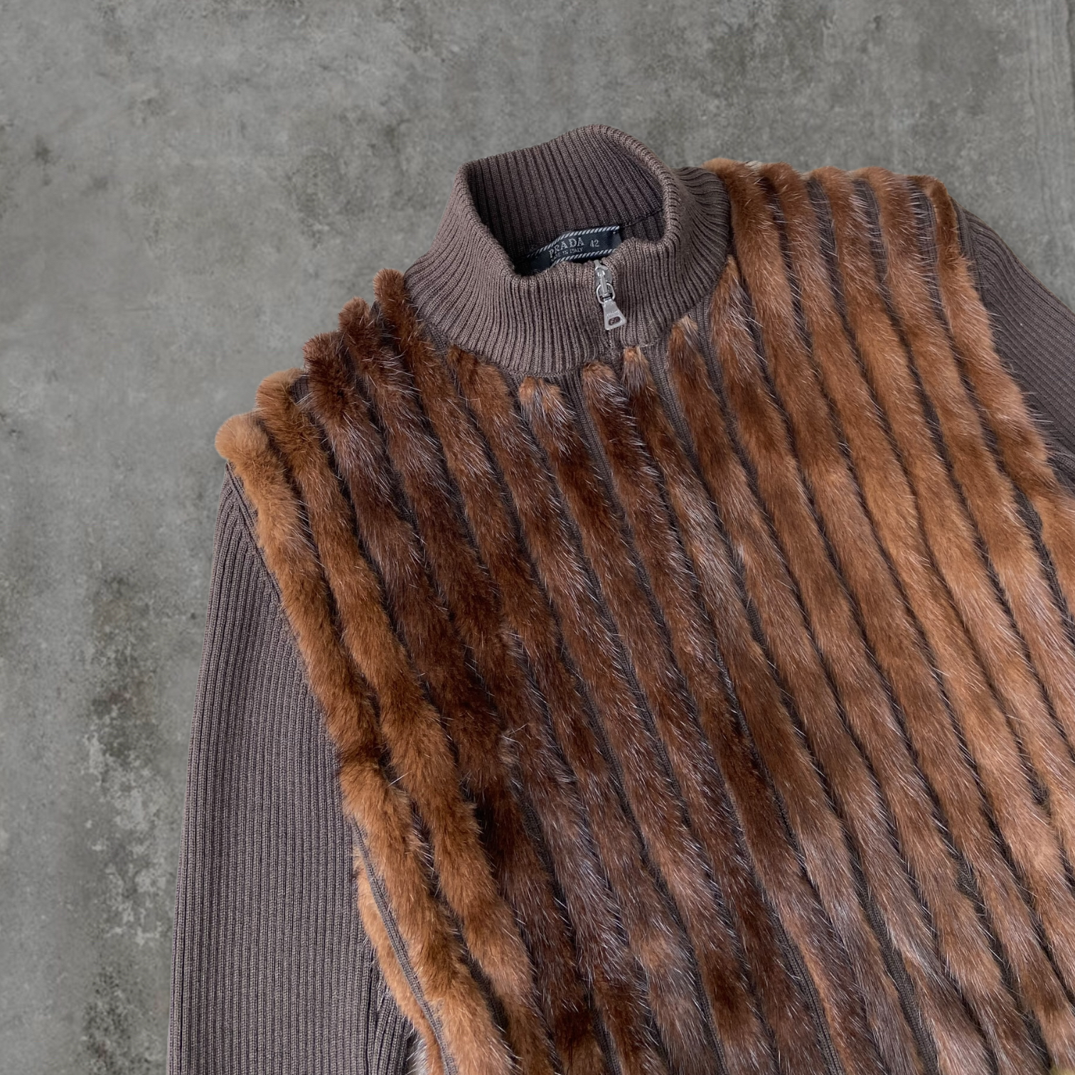 PRADA 1990S MINK FUR JACKET - M