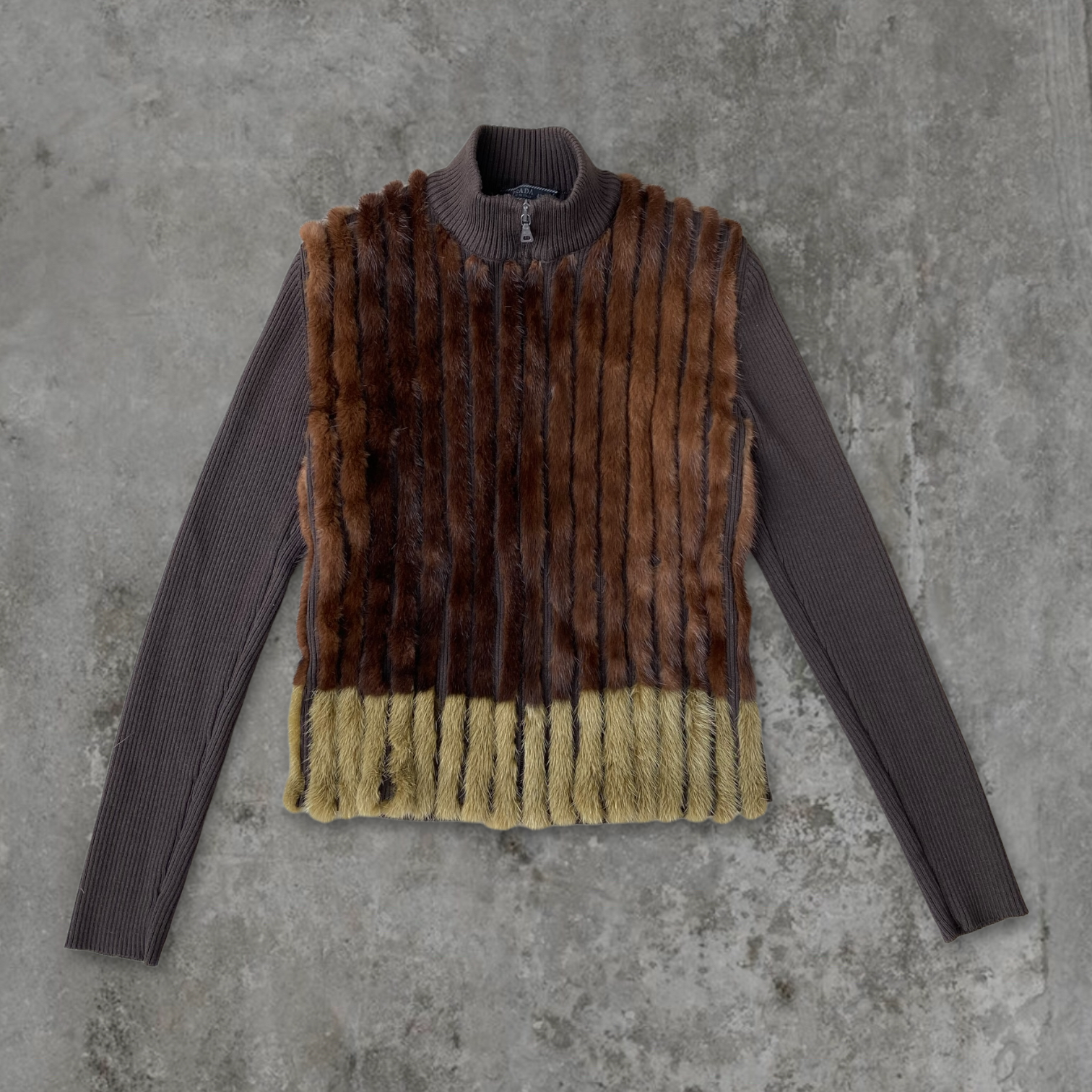 PRADA 1990S MINK FUR JACKET - M