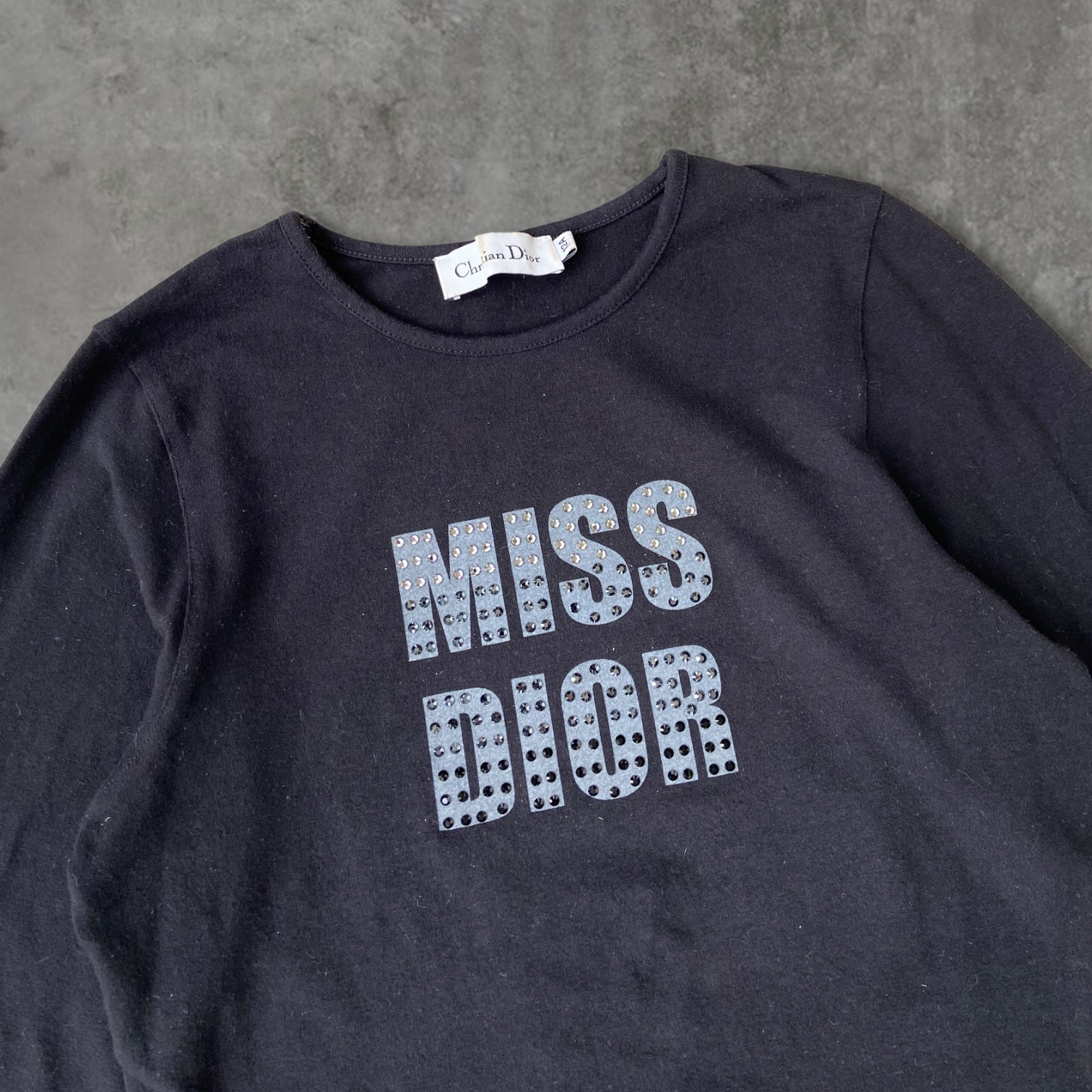 DIOR "MISS DIOR" LONG-SLEEVE TOP - S