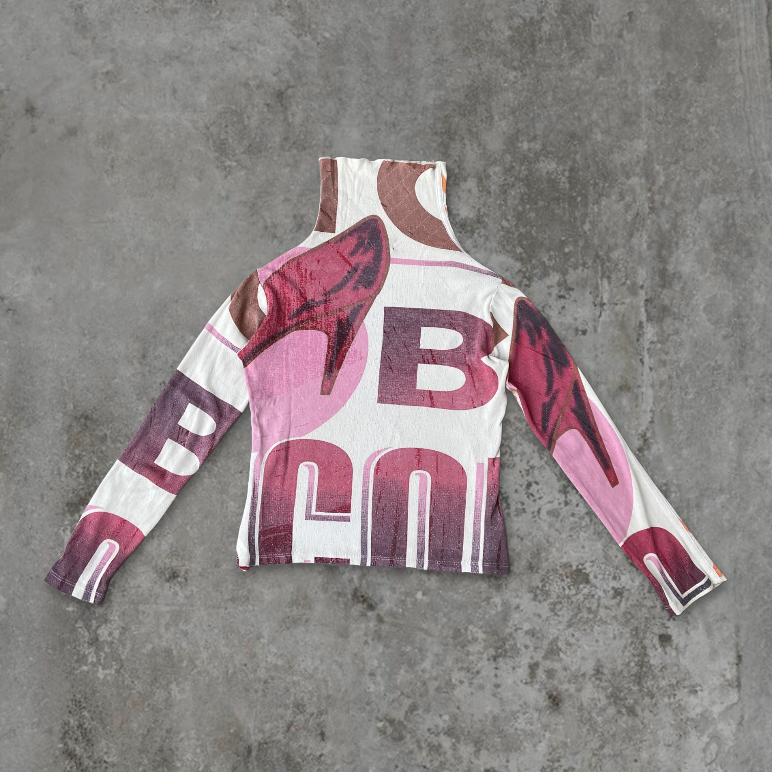 CUSTO BARCELONA GRAPHIC LONG-SLEEVE TOP - M