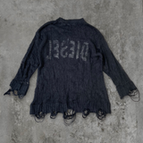 DIESEL DISTRESSED KNIT JUMPER - M