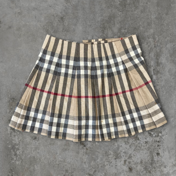 BURBERRY NOVA MINI WRAP SKIRT - UK 10