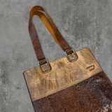 DIESEL BROWN LEATHER TOTE BAG