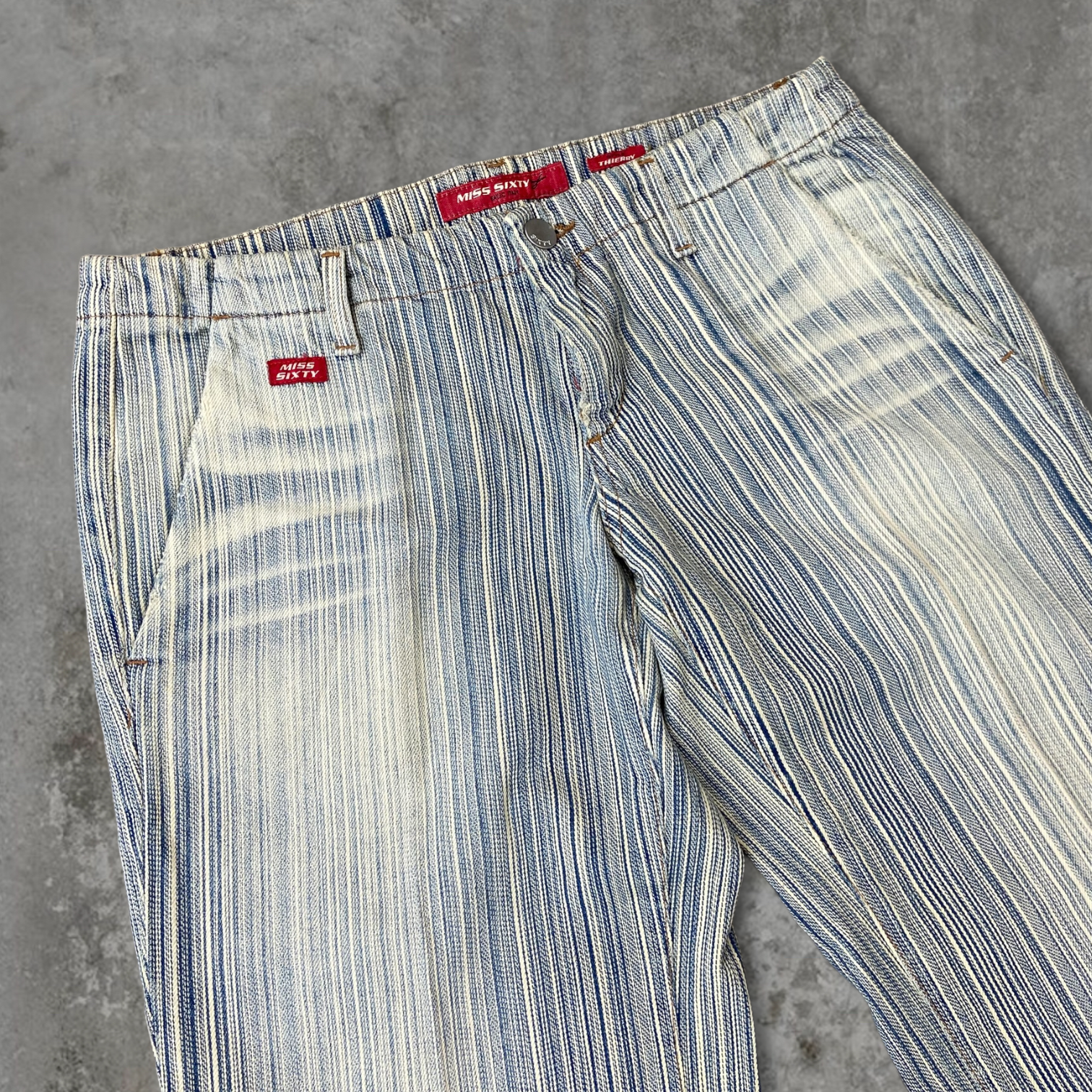 MISS SIXTY FLARED LOW RISE JEANS - W28"