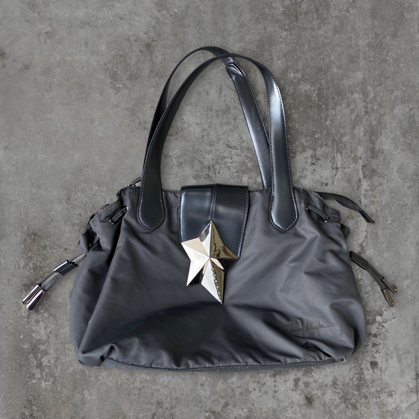 THIERRY MUGLER NYLON & CHROME STAR SHOULDER BAG – BAD MOUTH*