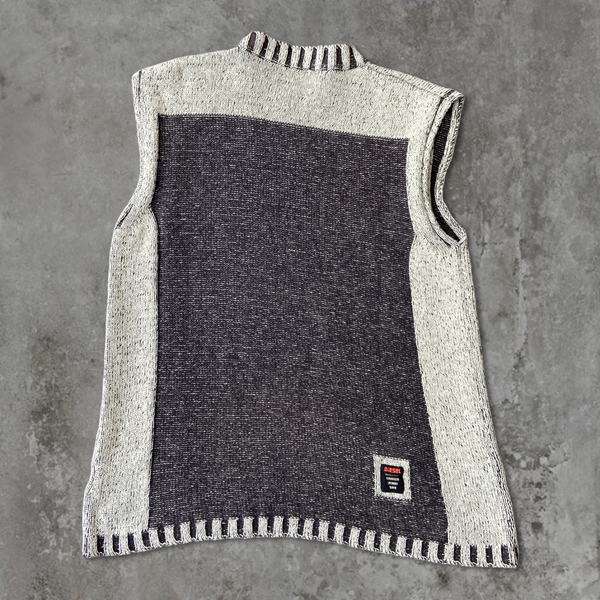 DIESEL GRAPHIC KNIT VEST - M/L