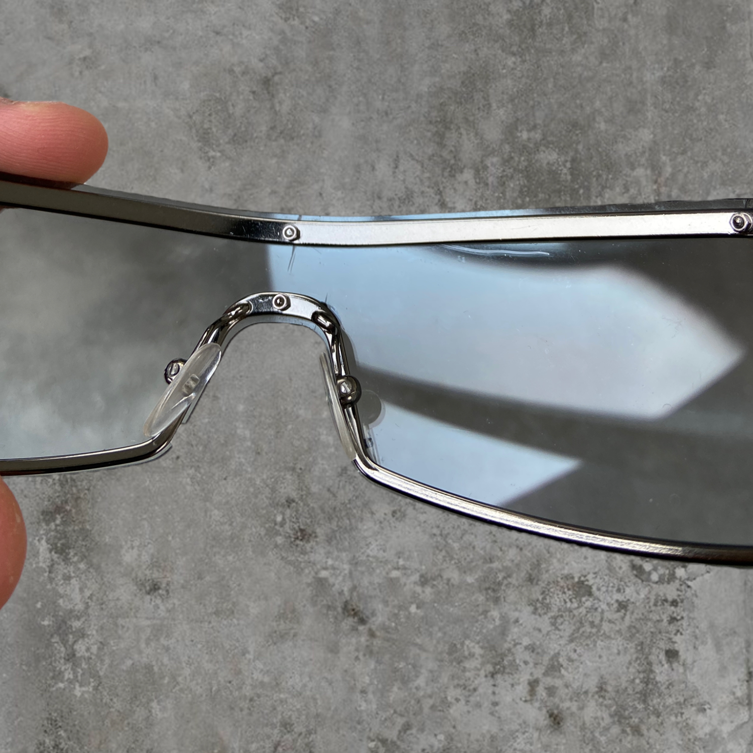 DIESEL RIMLESS WRAP SPORT SUNGLASSES