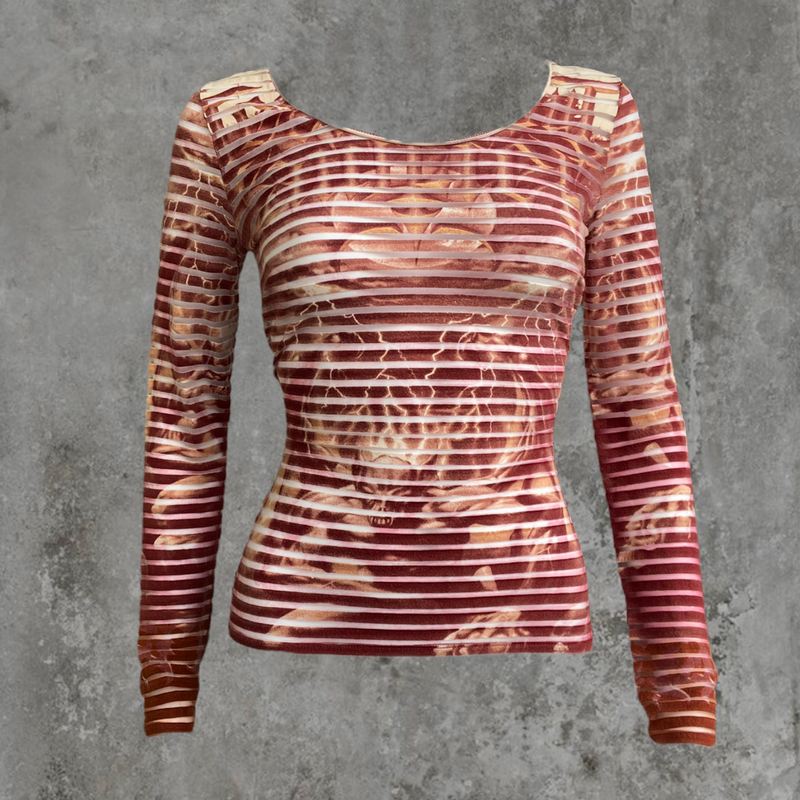 SS01 JEAN PAUL GAULTIER 'SATAN' MESH TOP - M