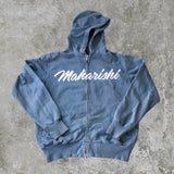 Maharishi Spell-out Zip-Up Hoodie