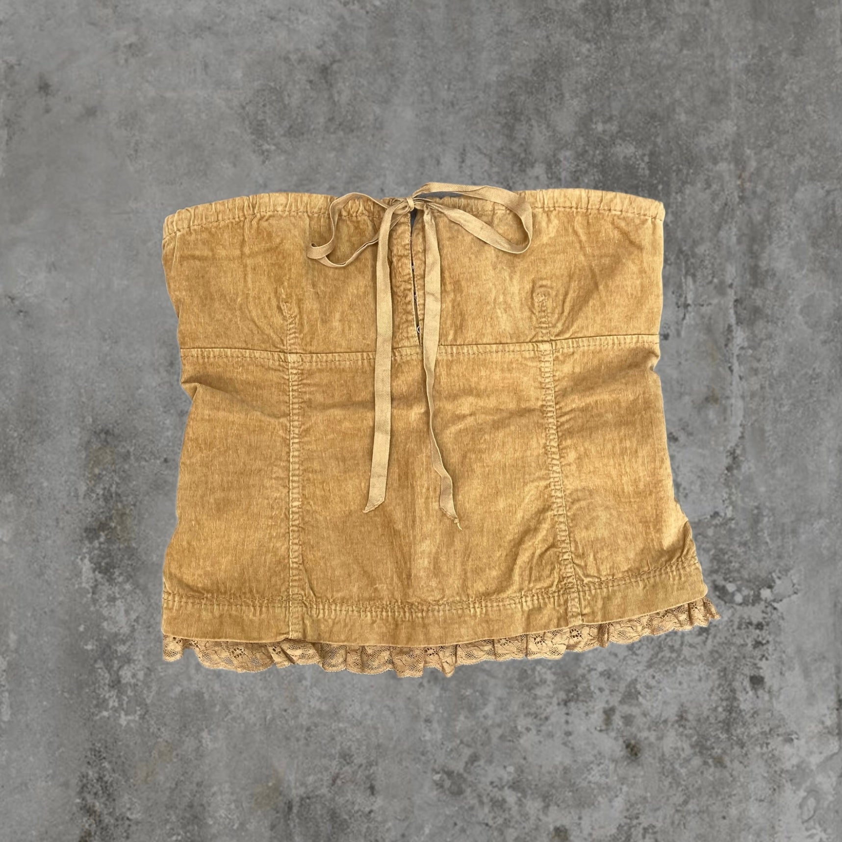 MIU MIU 00'S MICRO CORD BANDEAU TOP - S