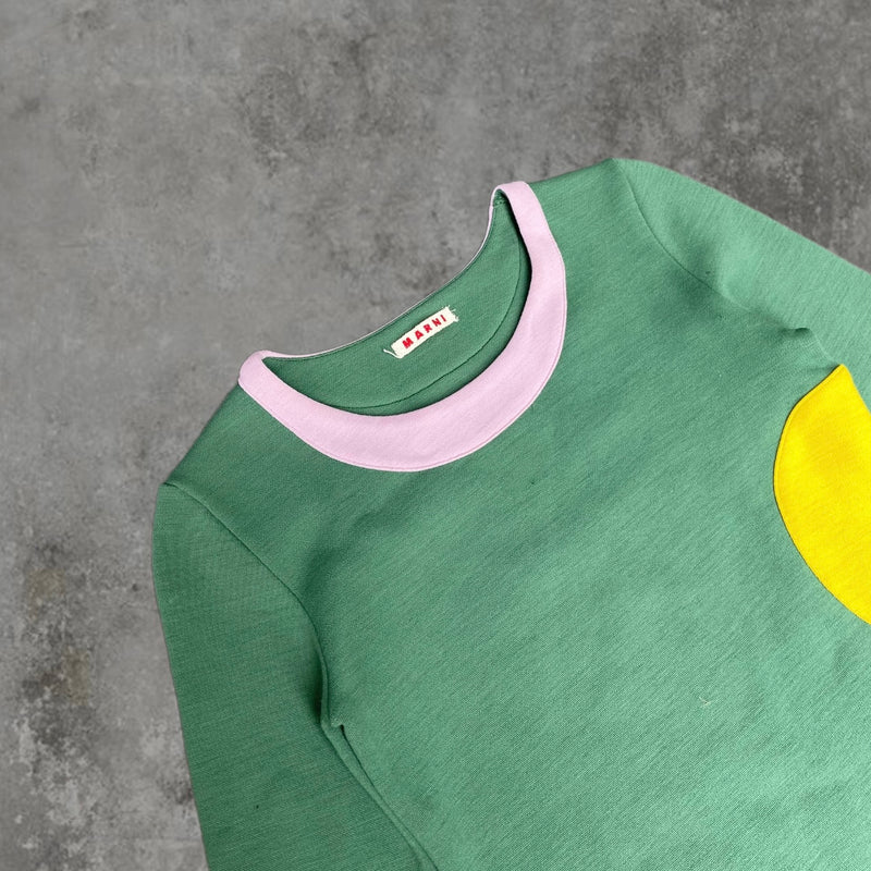 MARNI 'CIRCLES' LONG SLEEVE TOP - S