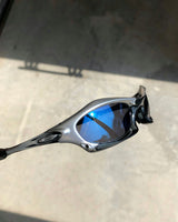 Oakley Crystal Black / Ice Iridium Splice Sunglasses