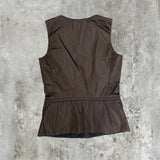 PRADA LINEAR ROSSA SPORT NYLON SLEEVELESS JACKET - 1999