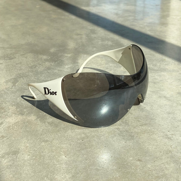 DIOR SKI 1 WRAP SUNGLASSES - WHITE