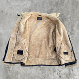 SCHOTT 80'S SHEARLING LEATHER JACKET - XL