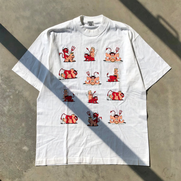 VINTAGE ANGEL X DEVIL SEX TEE - M