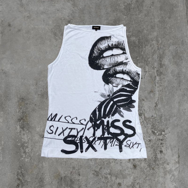 MISS SIXTY LIPS GRAPHIC TANK TOP