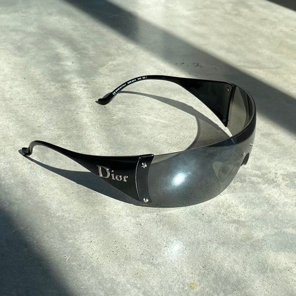 DIOR SKI 6 WRAP AROUND SUNGLASSES - BLACK