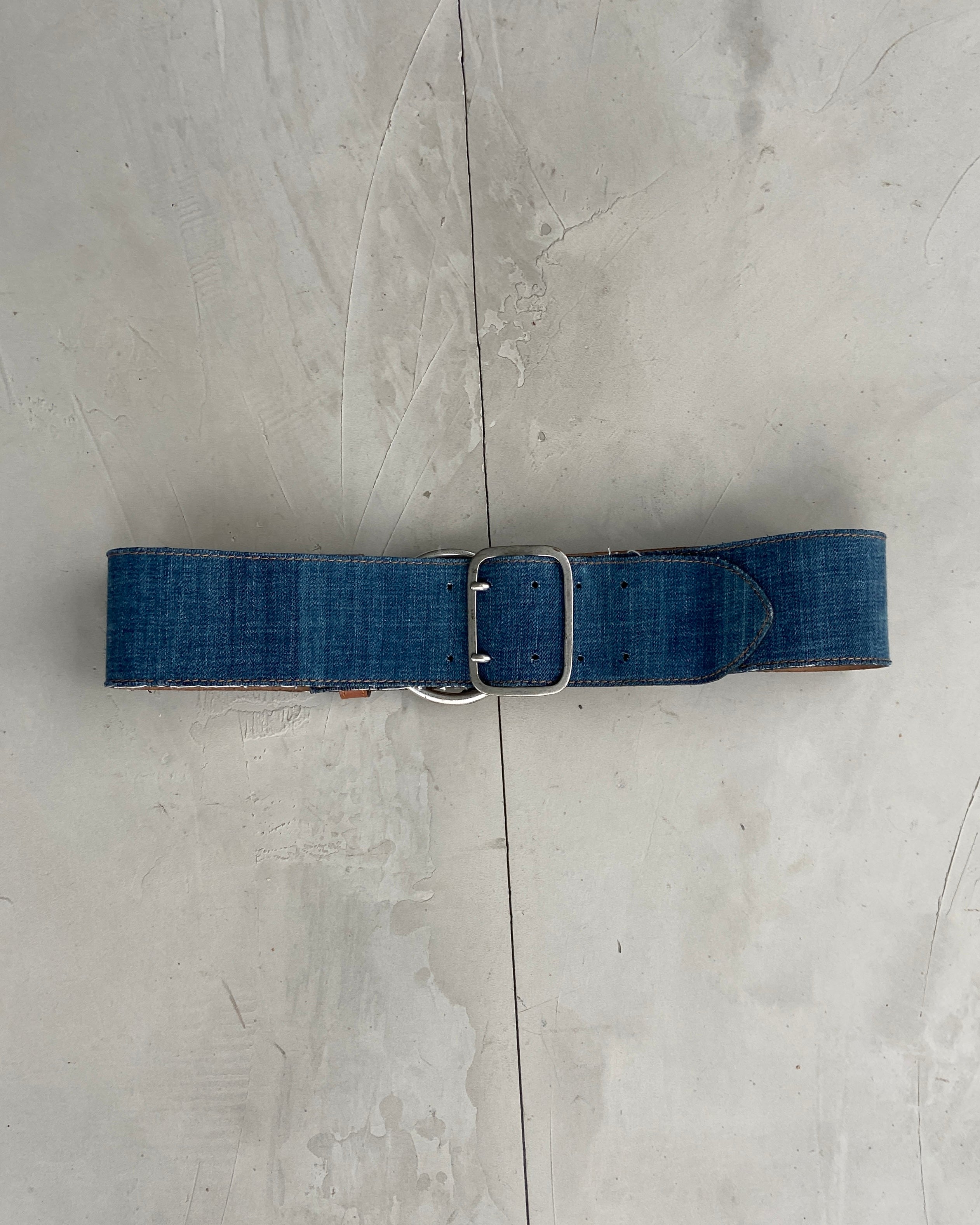 DIESEL DENIM OVERSIZED BELT - 90cm