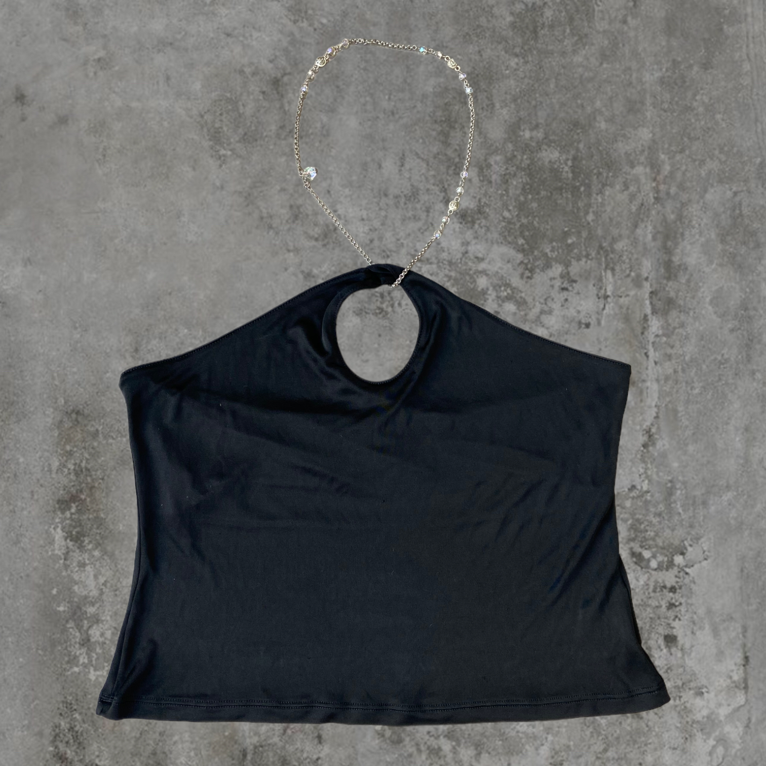 VERSACE MEDUSA NECKLACE HALTER NECK TOP - S